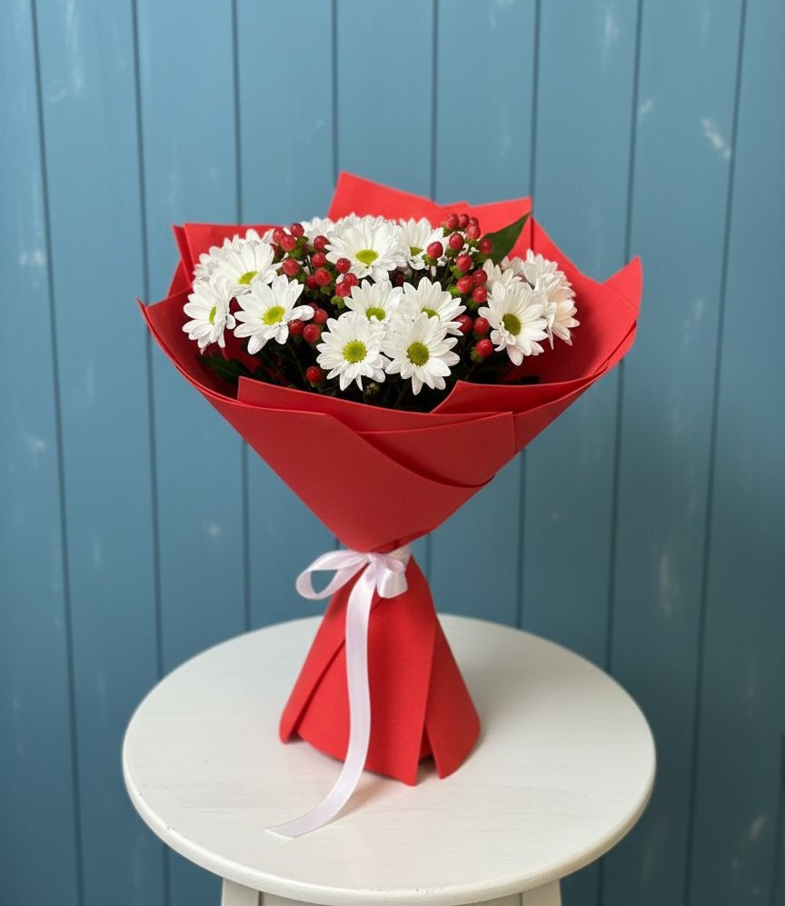 Букет цветов из: Хризантемы в Александровское Томской области