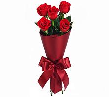 Букет 5 Красных роз Эдлесс Лав в Александровское Томской области