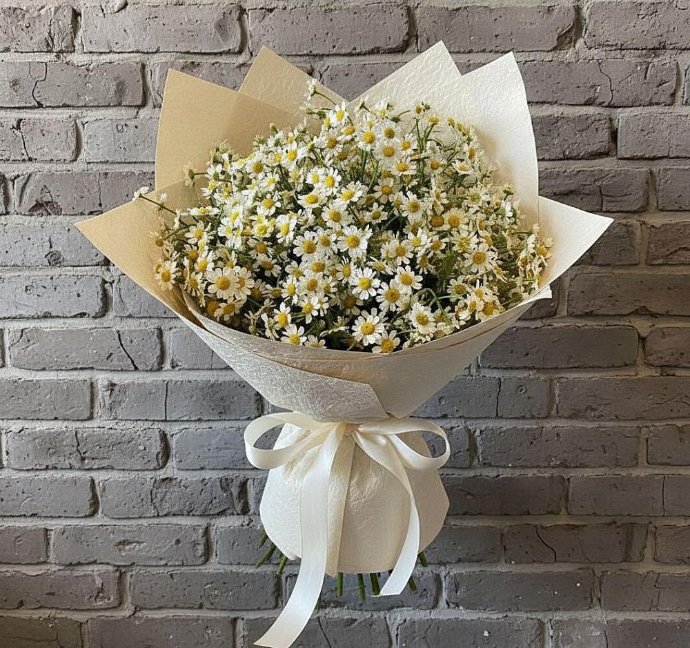 Букет цветов из: Ромашки в Александровское Томской области