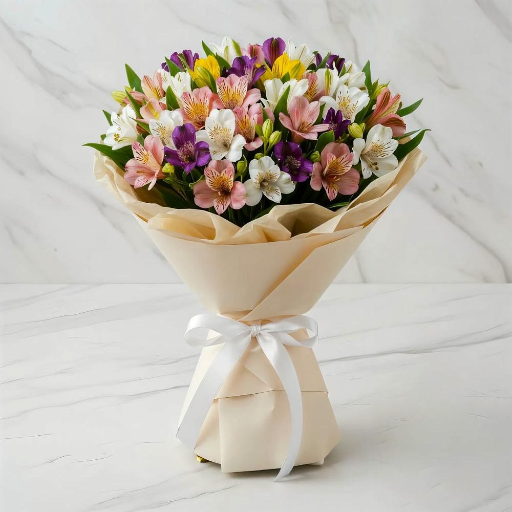 Букет цветов из: Альстромерии в Александровское Томской области