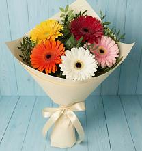 Букет цветов из:  Герберы в Александровское Томской области