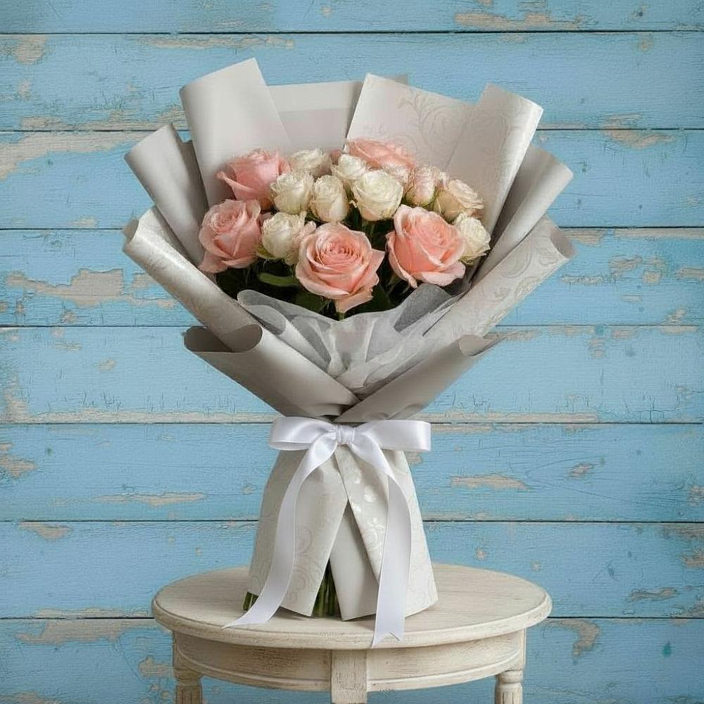 Букет цветов из: Розы в Александровское Томской области