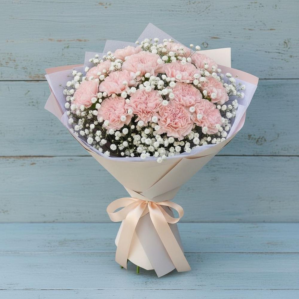 Букет цветов из: Гвоздики в Александровское Томской области