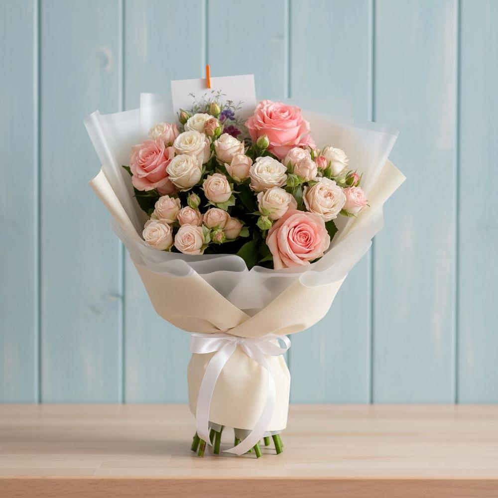 Букет цветов из: Розы в Александровское Томской области