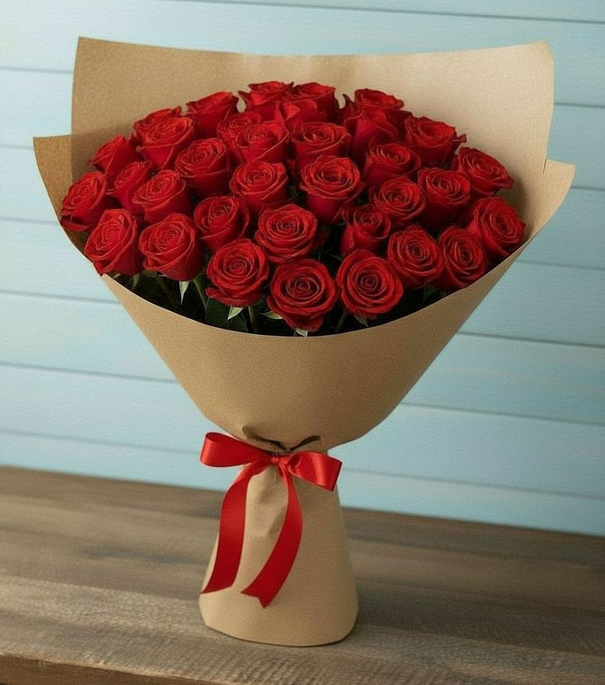 Букет Красные розы Милано в Александровское Томской области