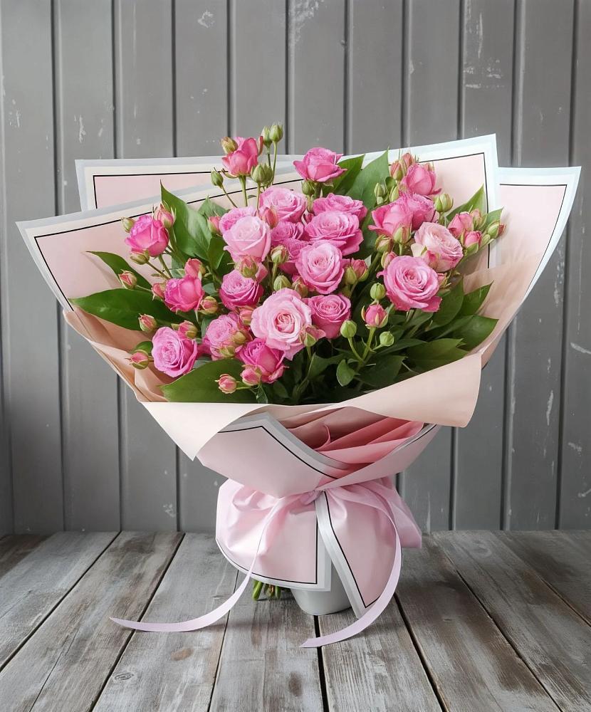 Букет Розовый кустик в Александровское Томской области