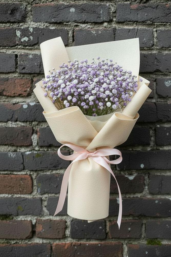 Букет цветов из: Гипсофила в Александровское Томской области