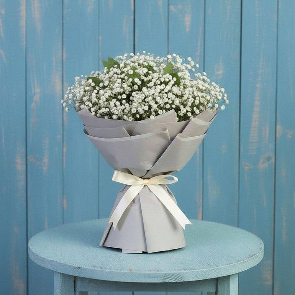 Букет цветов из: Гипсофила в Александровское Томской области