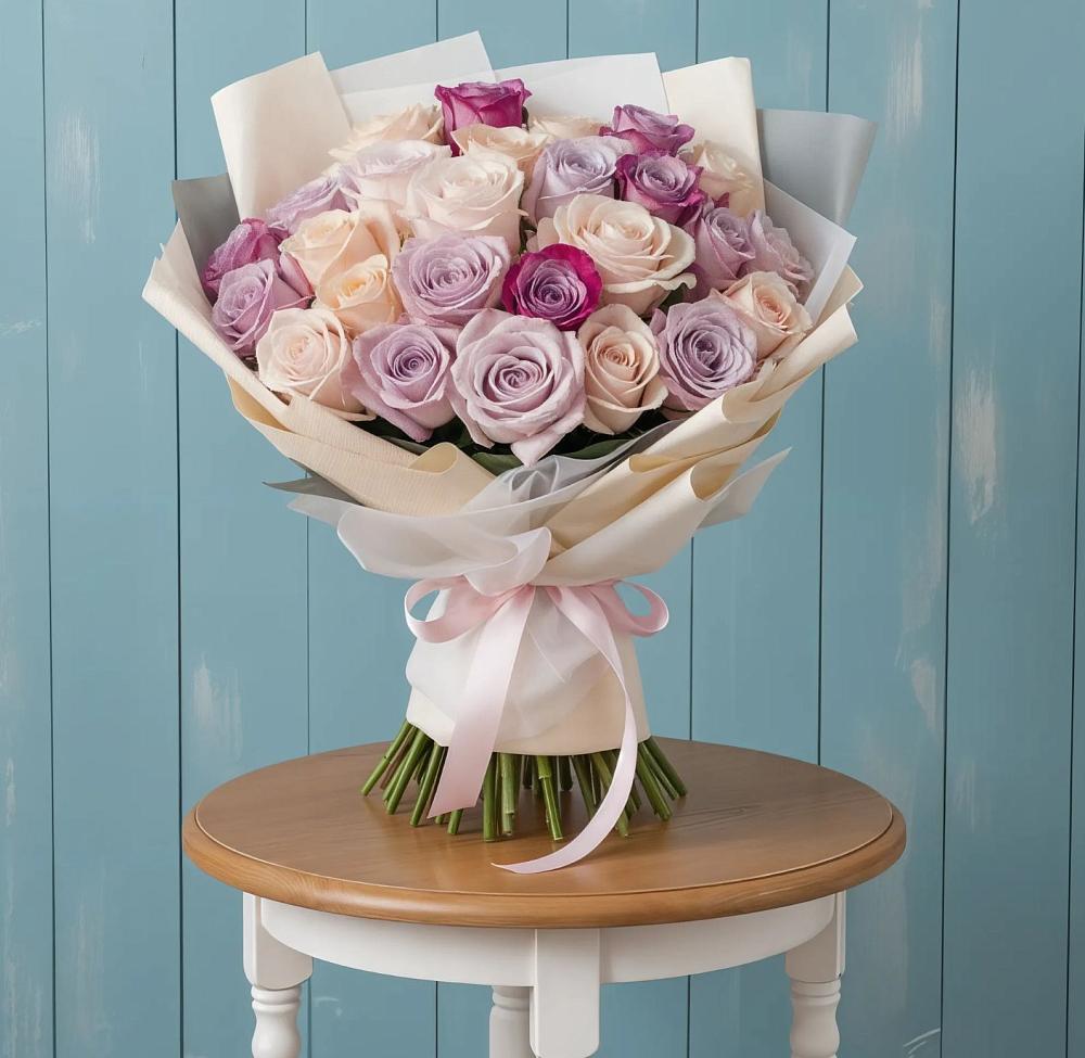 Букет цветов из: Розы в Александровское Томской области