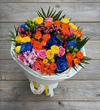 Букет цветов из:  Розы и Хризантемы в Александровское Томской области
