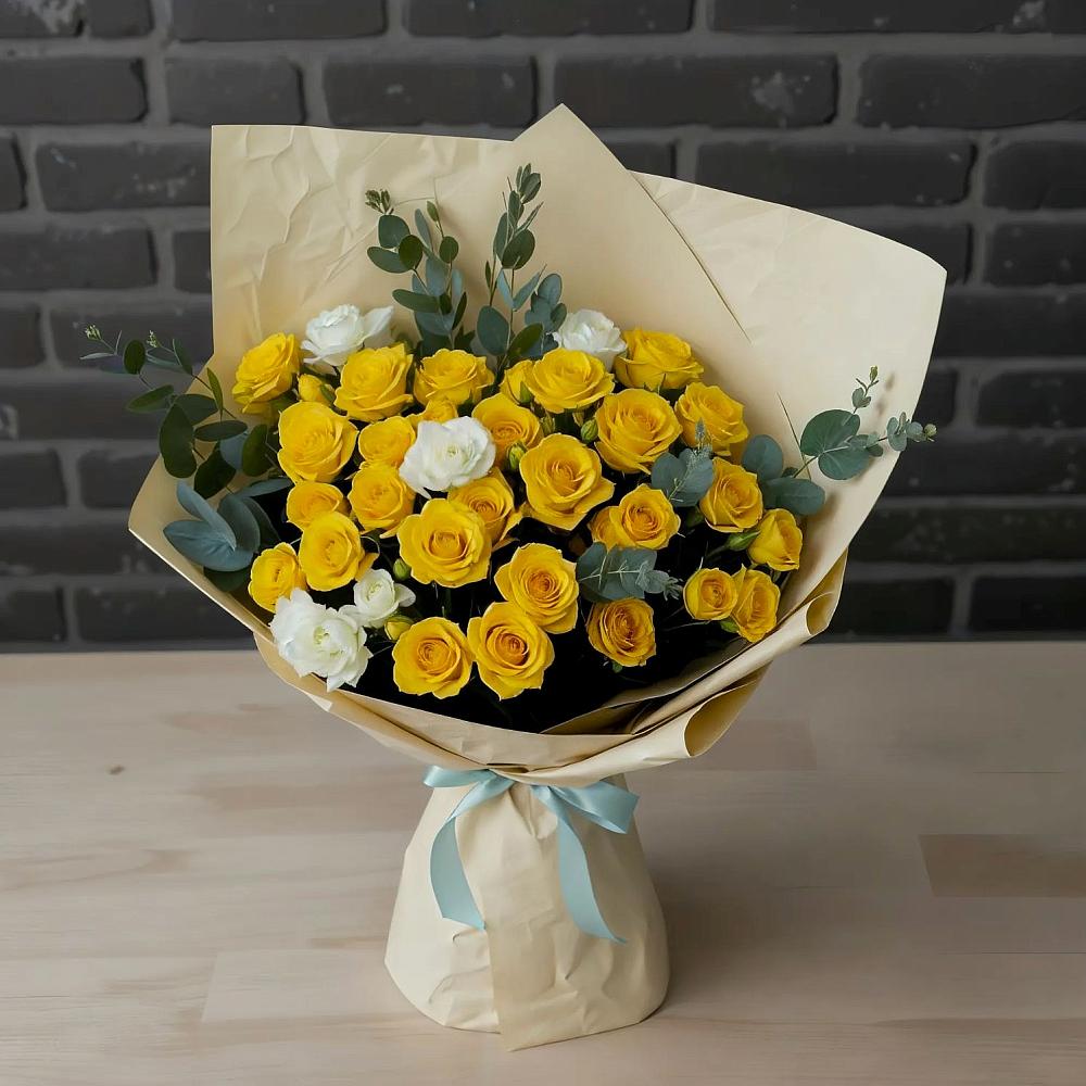 Букет цветов из: Розы в Александровское Томской области