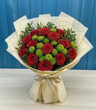 Букет цветов из:  Розы и Хризантемы в Александровское Томской области