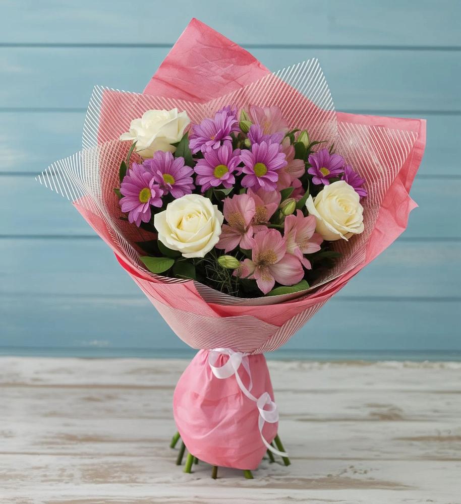 Букет цветов из: Герберы в Александровское Томской области