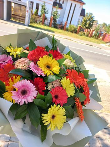 Букет цветов из: Герберы в Александровское Томской области